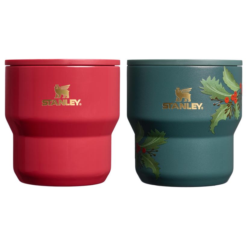 The Cheers & Cheer Stay-Hot Stacking Cup 2-Piece Set - Soft Daily Pack - Outdoor Set